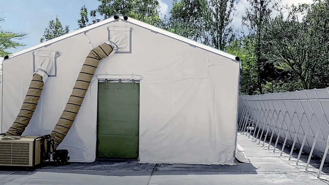 Camps and field hospitals cooling climate control solutions by Dantherm Group