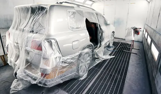 Heating for spray paint booths