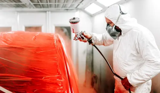 Cooling for spray paint booths