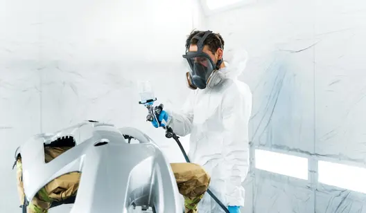 Air cleaning for spray paint booths
