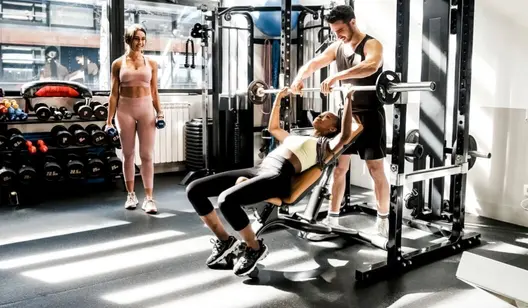 Air cleaning for on-site gyms