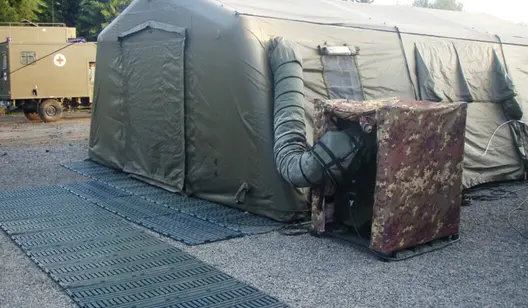 Cooling for emergency rescue shelters