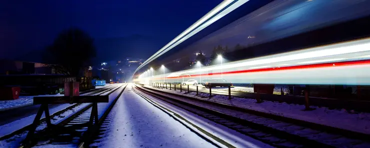 Heating for train and rail defrosting