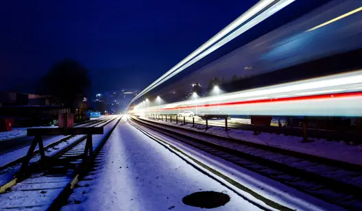 Heating for train and rail defrosting