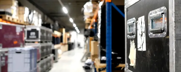 Humidity control and drying for musical instrument warehouses and storage