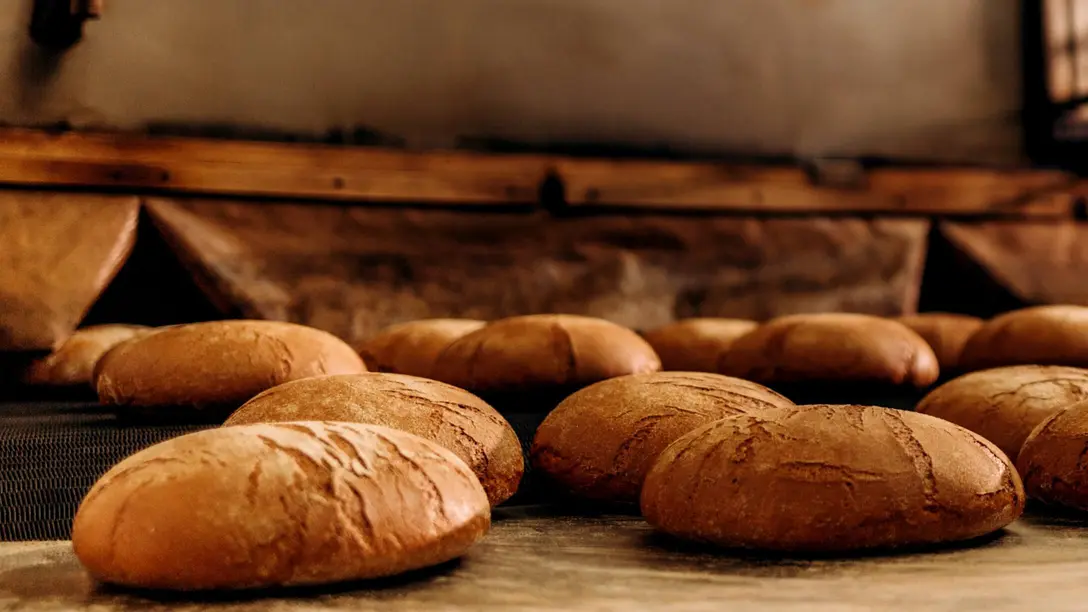 Humidity control for drying compressed air in food production