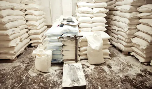 Humidity control and drying for food storage facilities