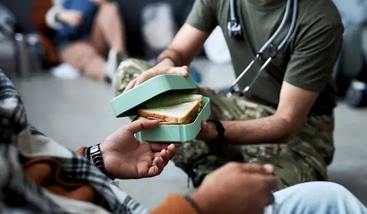 Humidity control and drying for disaster relief camps