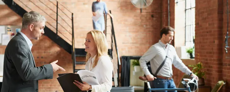 Calefacción temporal para edificios de oficinas