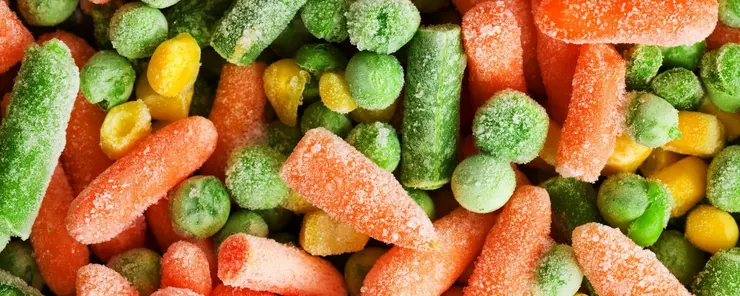 Fugtregulering og tørring til nedfrysning, forarbejdning og pakning af frugt og grønt