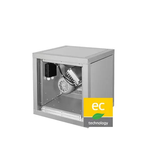 Kvadratisk avtrekksvifte med EC motor