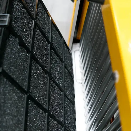 Compact foam air filter enables work in very dusty spaces