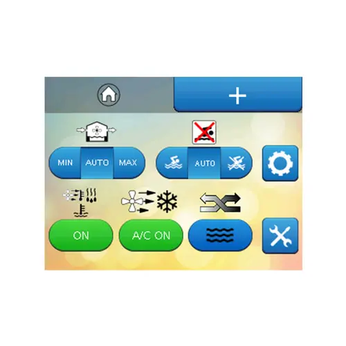Schermo iniziale Calorex Variheat più