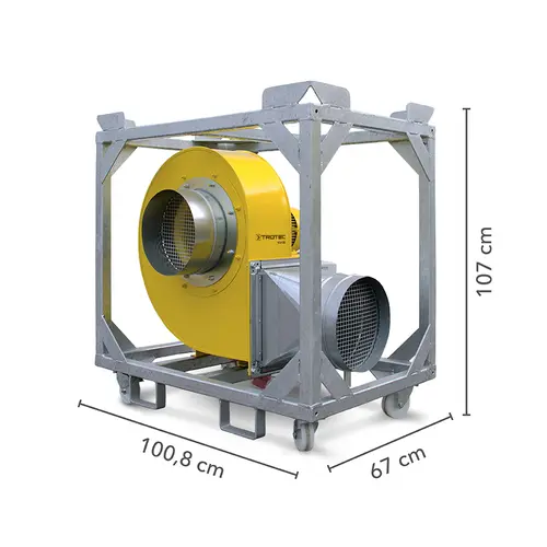 Trotec TFV 100 dimensions