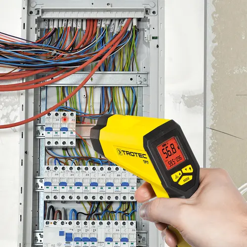 Trotec Pyrometre TP 7 aplicación cuadro eléctrico