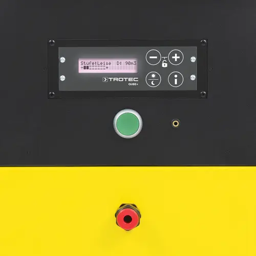 Trotec Qube+ kontrollpanel