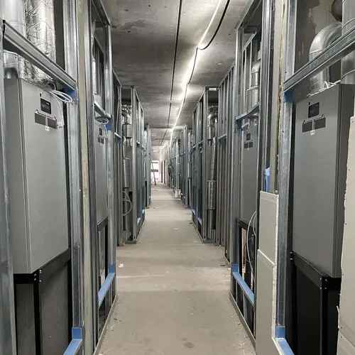 Dantherm HCV 400 home ventilation plant room