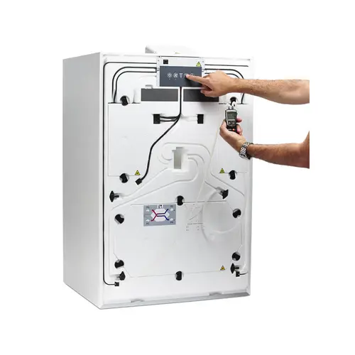 Dantherm HCV calibration using control panel