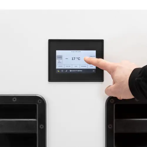 AC 15000 indoor unit detail display with hand