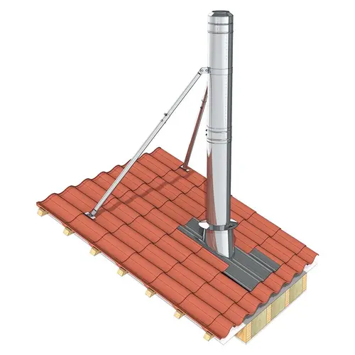 Skorsteinprodukt DW32 stag på tak