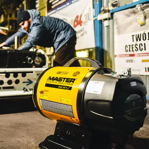 Master DC 61 opvarmning af en garage