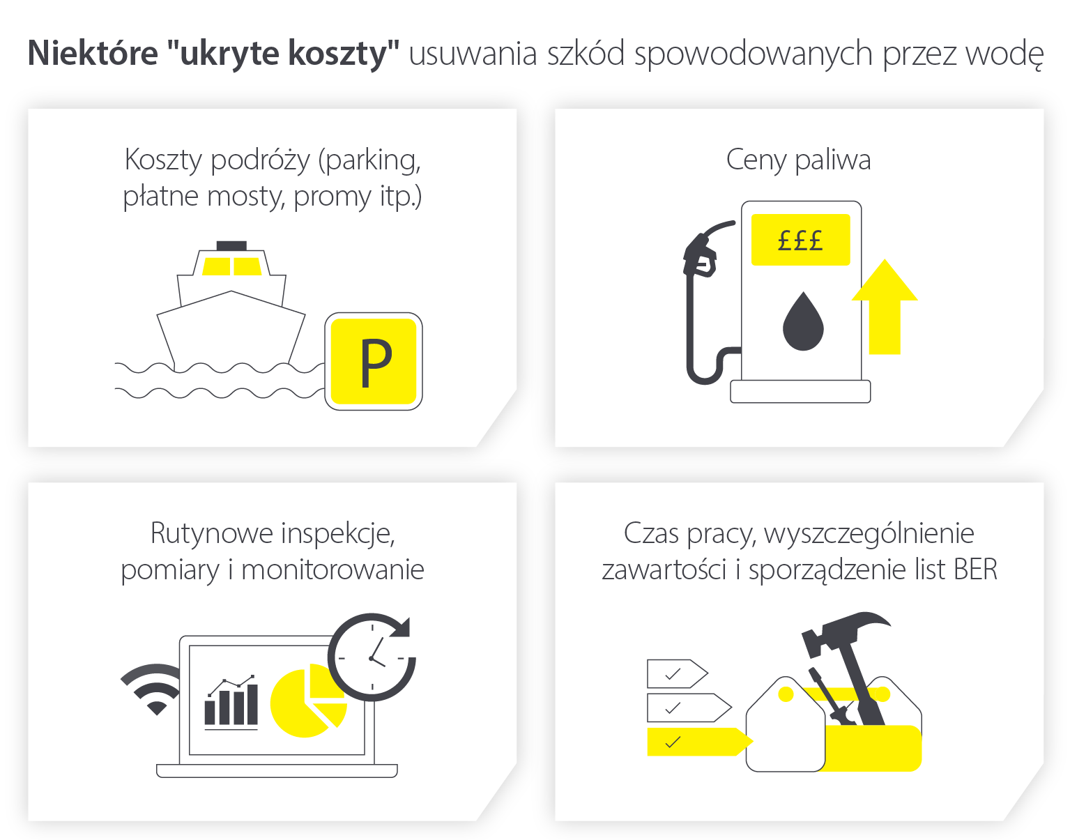 Ukryte koszty usuwania szkód spowodowanych przez wodę dla profesjonalistów i klientów - Infografika