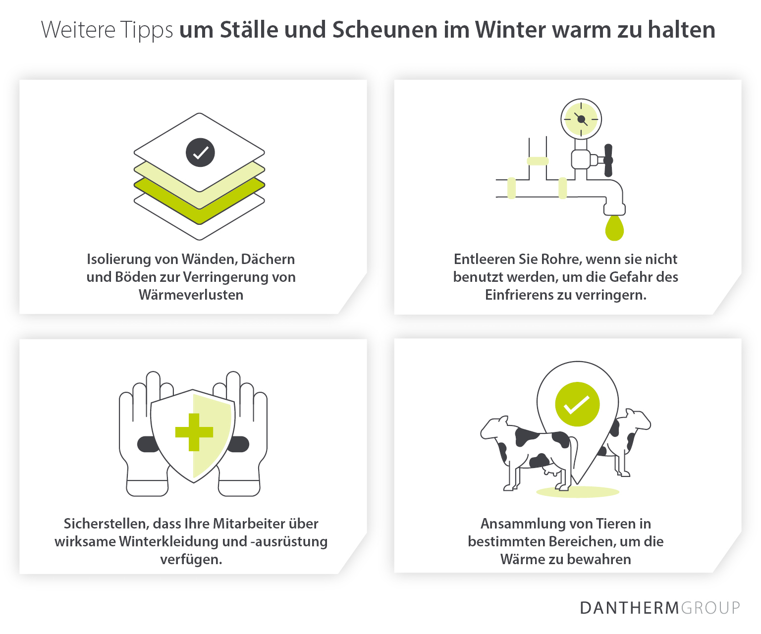 Weitere Tipps, um Schuppen und Scheunen im Winter warm zu halten – Dantherm Group