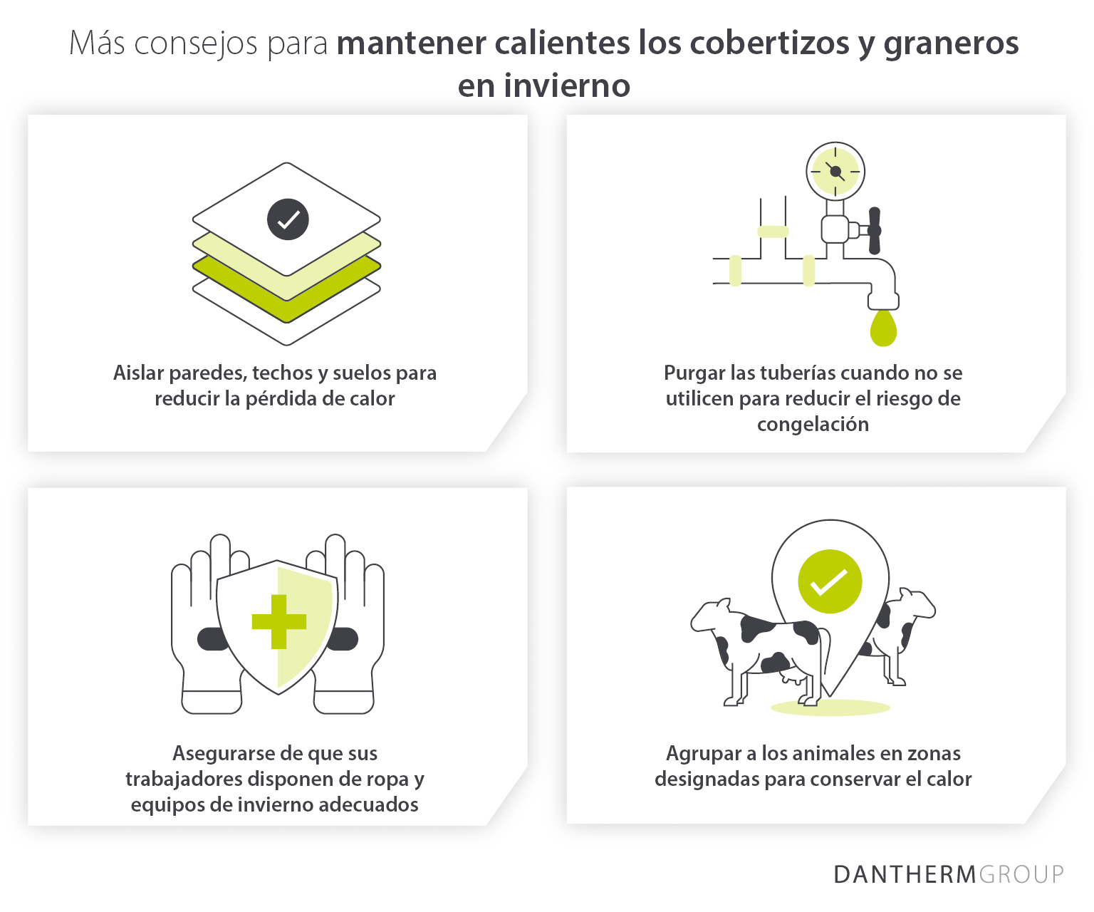 Más consejos para mantener calientes los cobertizos y graneros en invierno - Dantherm Group