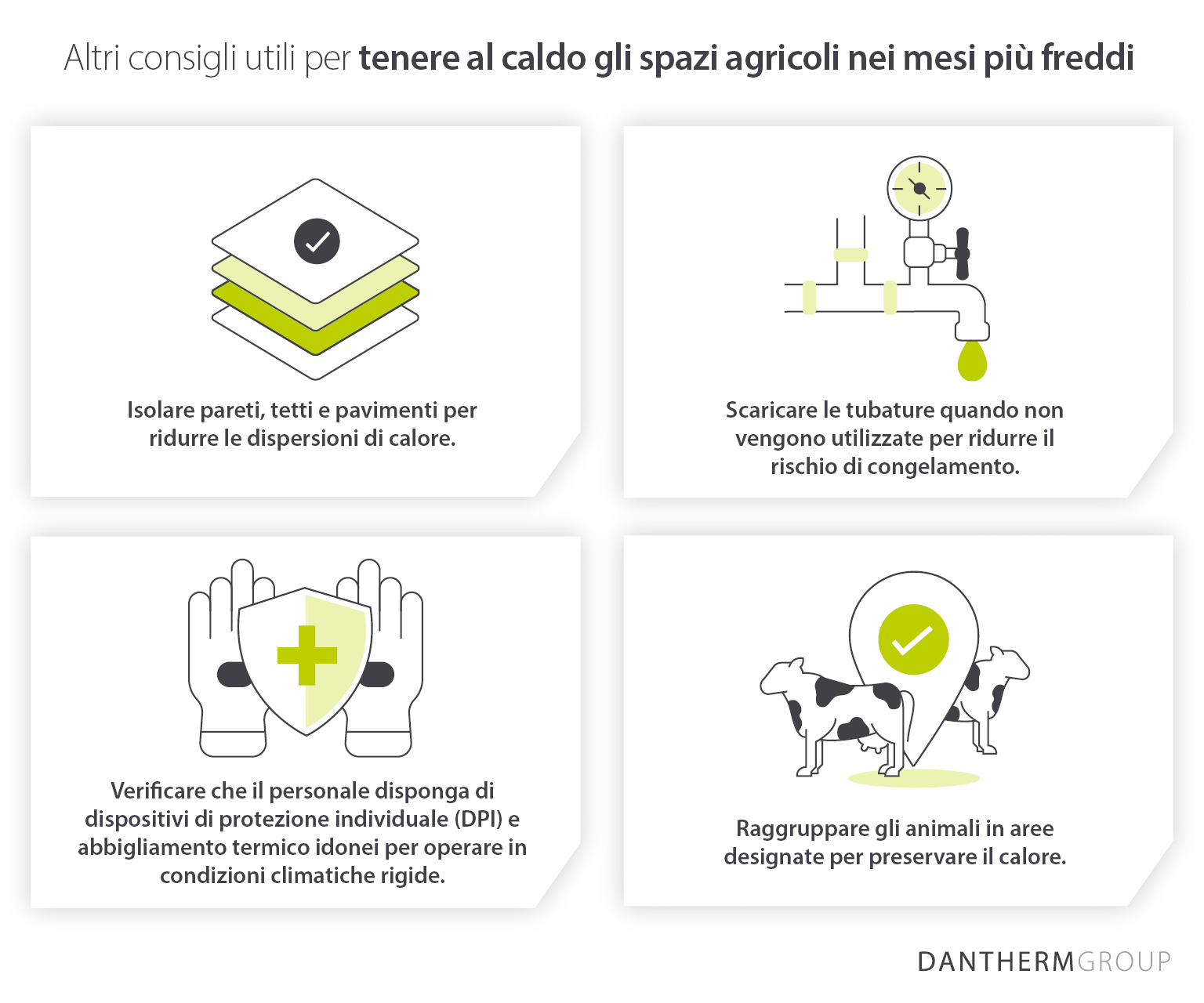 Altri consigli per mantenere caldi capannoni e fienili in inverno - Dantherm Group