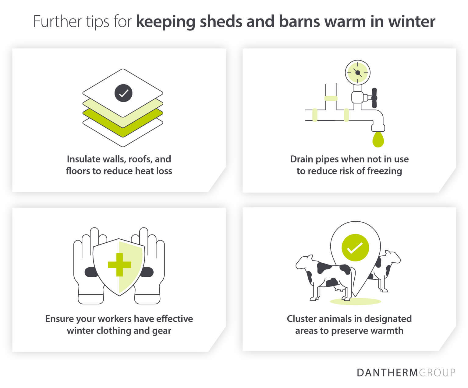 More tips for keeping sheds and barns warm in winter - Dantherm Group