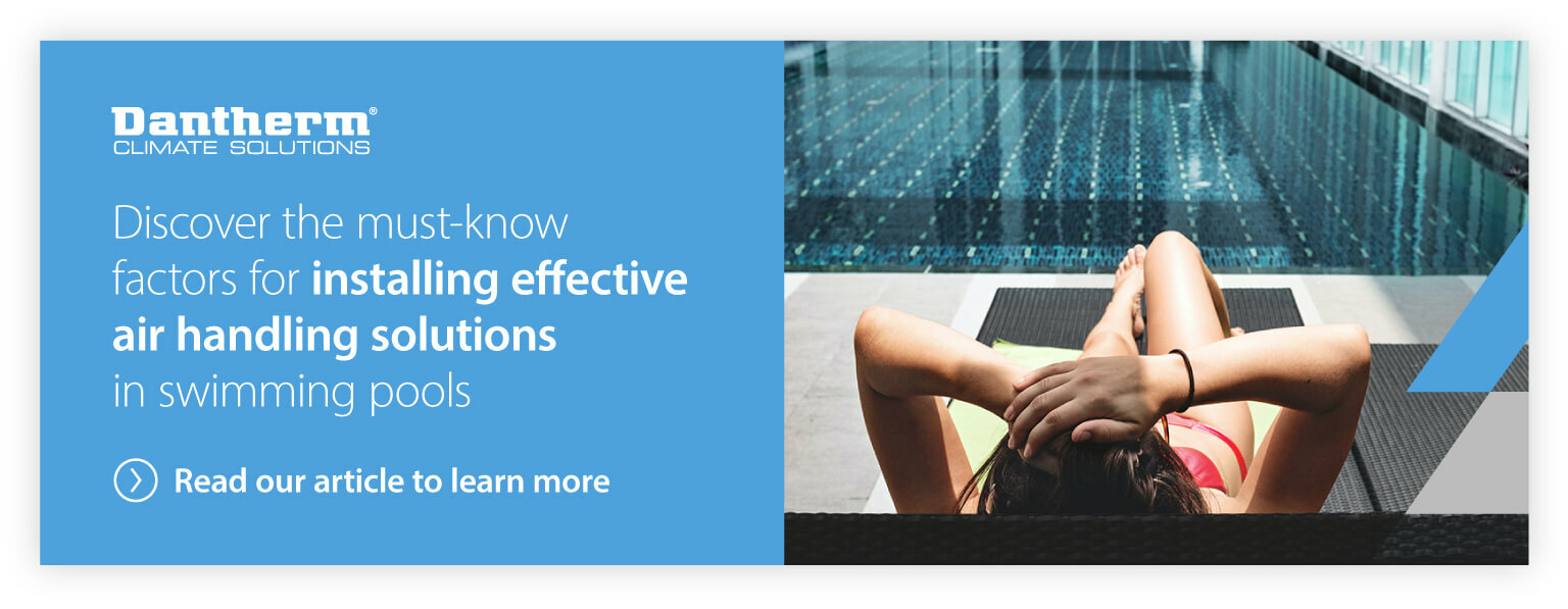 Image linking to article - must know factors for installing effective air handling solutions in swimming pools