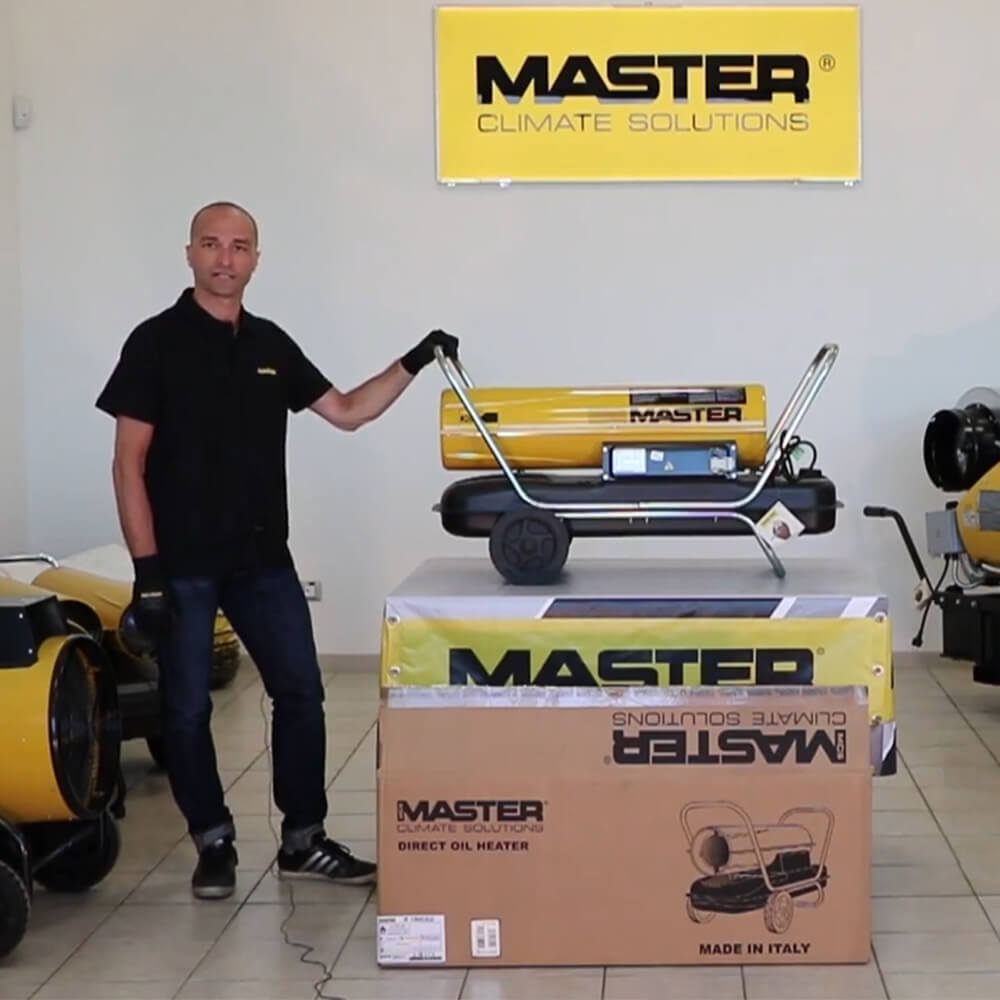 Master B 150 riscaldatore d'aria a gasolio diretto