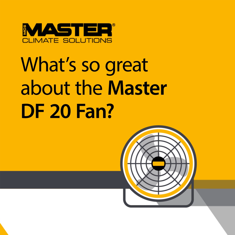Ventilador Master DF 20 potente, duradero y versátil