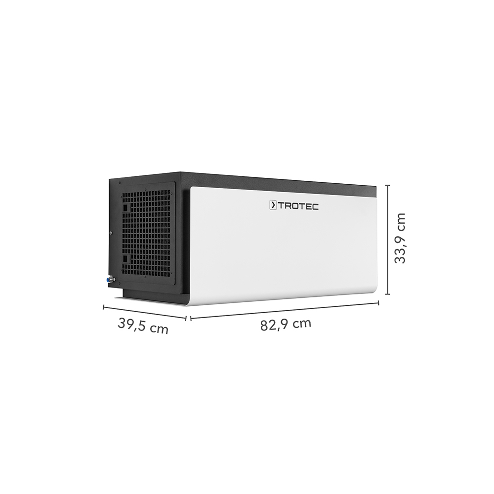 Trotec DH 15 VPR+ dimensions