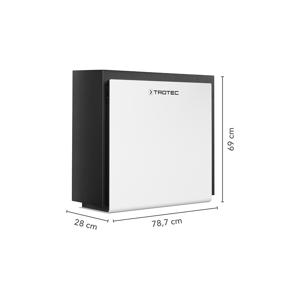 Trotec DH 30 VPR+ white dimensionen