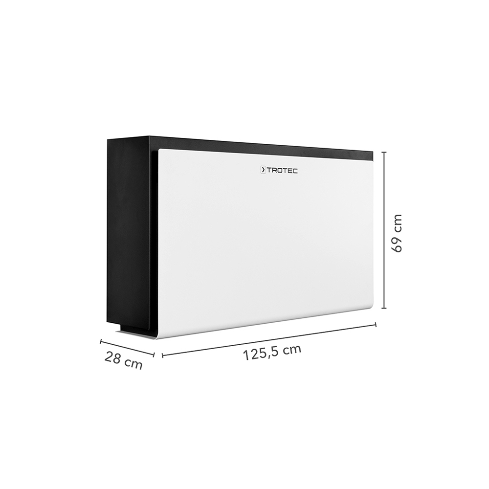 Trotec DH 60 VPR+ white dimensionen