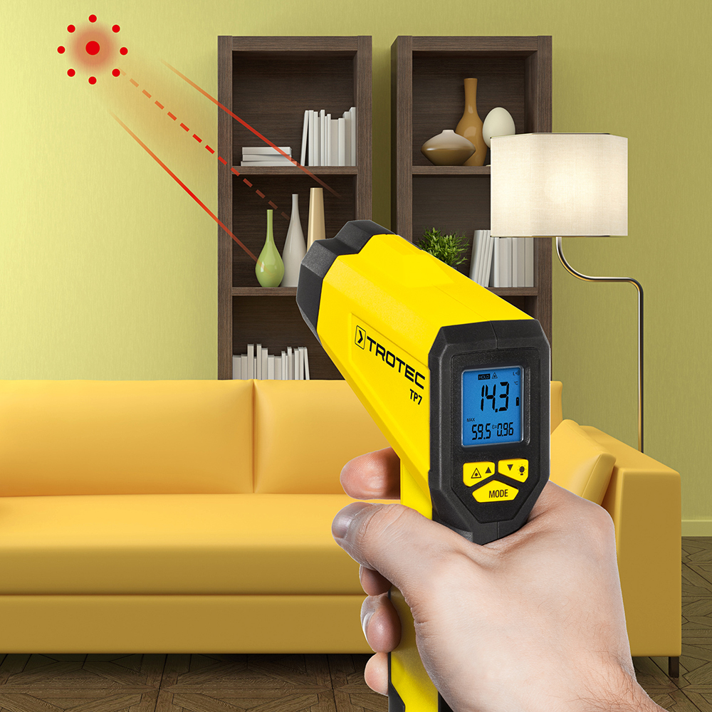 Trotec Applicazione Pirometro TP 7 in casa