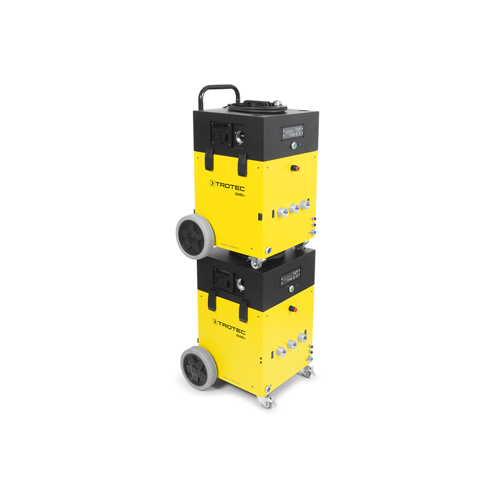 Trotec Qube+ accatastato
