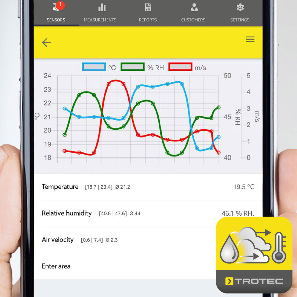 Trotec T4000 Multi Measure App web