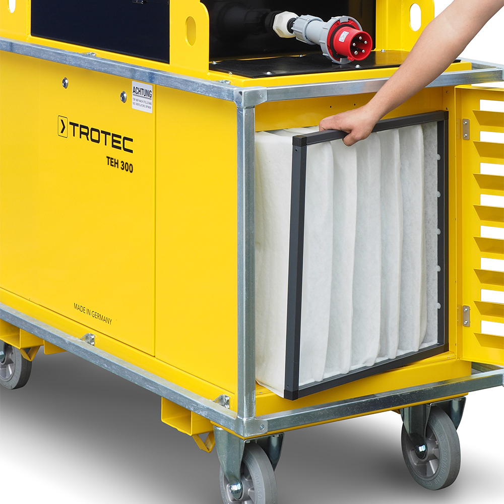 Trotec TEH 300 filter exchange 03