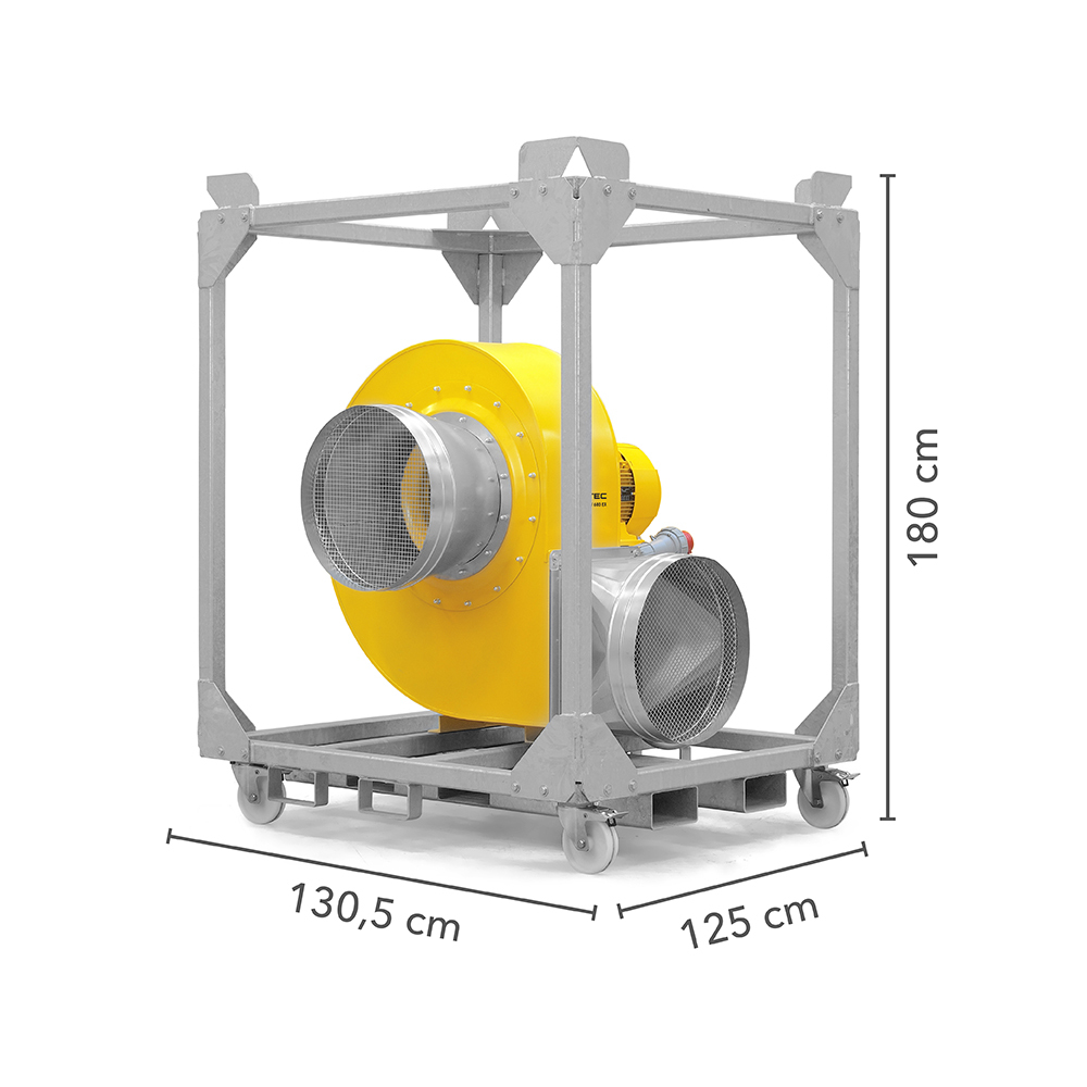 Trotec TFV 600 dimensions